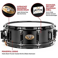 Pearl Ultracast 5/3/5mm Cast Aluminum Snare Drum