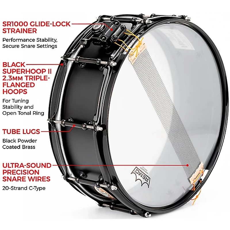 Pearl Ultracast 5/3/5mm Cast Aluminum Snare Drum