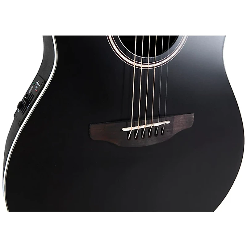 Applause AB28-5S Traditional Series Super Shallow Acoustic-Electric Guitar Black