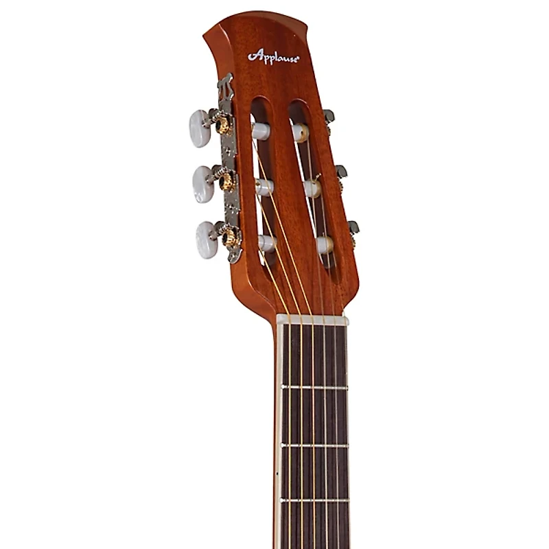 Applause AB24CS-4S Traditional Series Mid-Depth Spruce Nylon-String Classical Acoustic-Electric Guitar Natural
