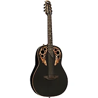 Ovation U581T-SPM-G Adamas Series Deep Contour Acoustic-Electric Guitar Black Satin Copper Metal Flake
