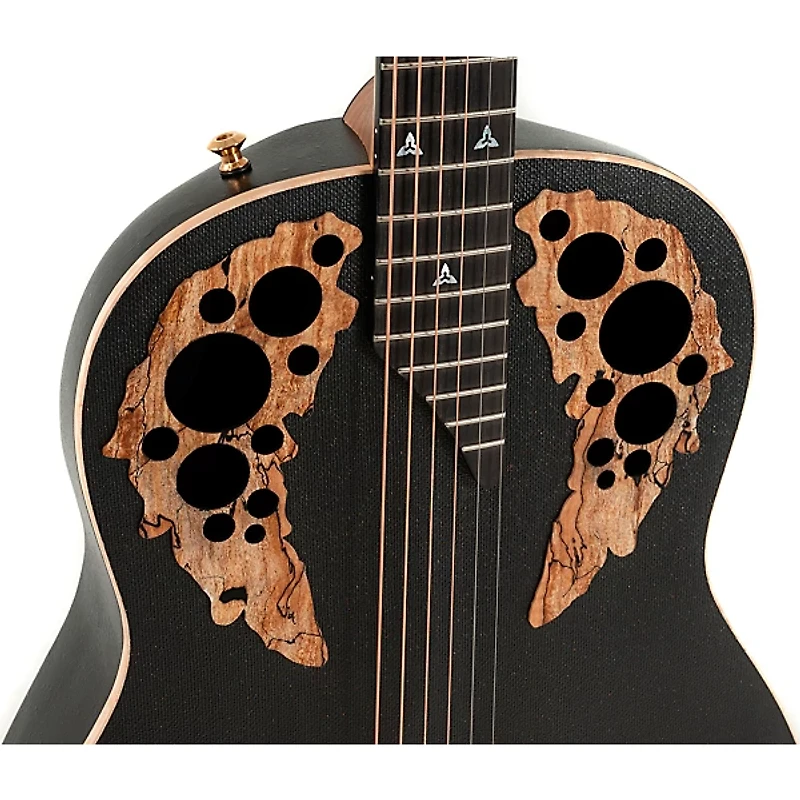 Ovation U581T-SPM-G Adamas Series Deep Contour Acoustic-Electric Guitar Black Satin Copper Metal Flake