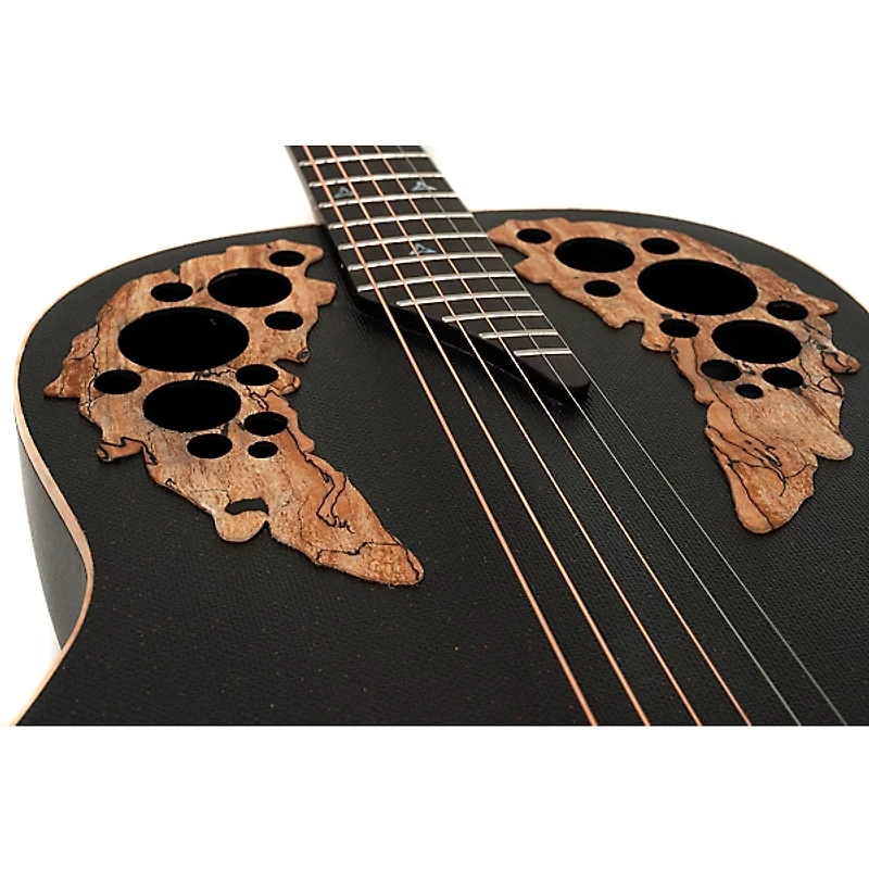 Ovation U581T-SPM-G Adamas Series Deep Contour Acoustic-Electric Guitar Black Satin Copper Metal Flake
