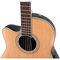 Ovation CS24L Celebrity Series Traditional Mid-Depth Left-Handed Acoustic-Electric Guitar Natural