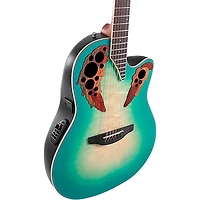 Ovation CE44X-9B-G Celebrity Series Elite Plus Mid-Depth Acoustic-Electric Guitar Mintburst