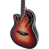 Ovation CE44LX-1R-G Celebrity Series Elite Plus Mid-Depth Left-Handed Acoustic-Electric Guitar Ruby Burst