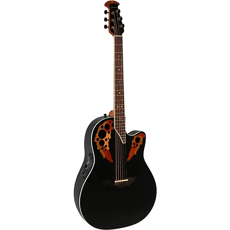 Ovation 2778AX-5-G Pro Series Standard Elite Deep Contour Acoustic-Electric Guitar Black