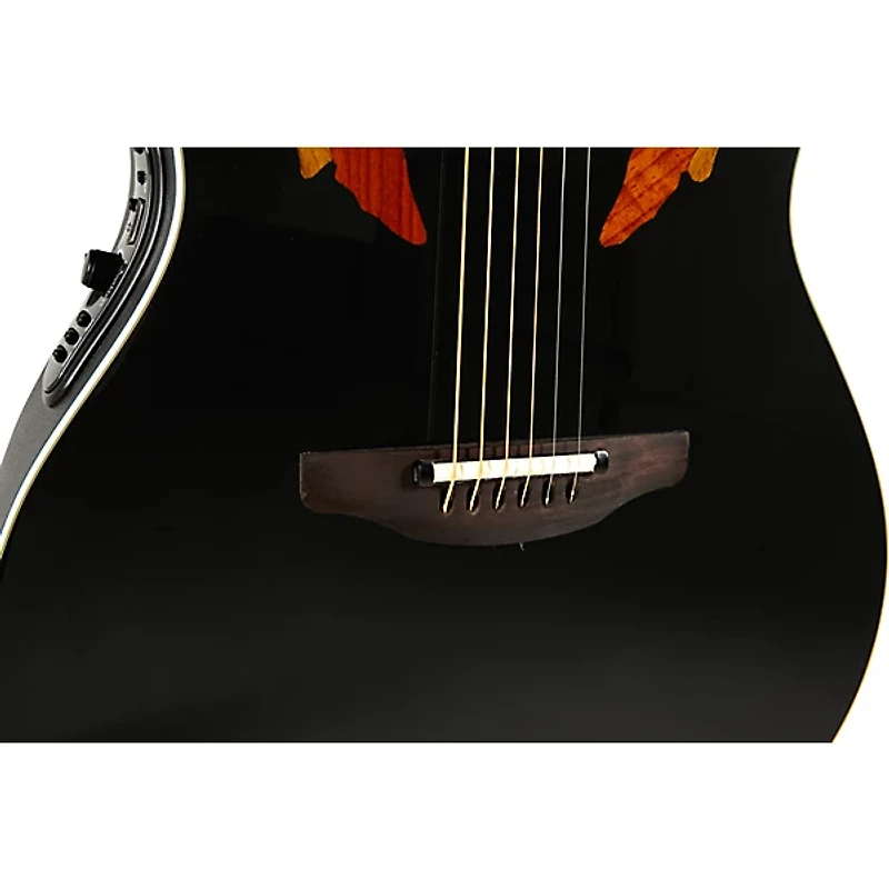 Ovation 2778AX-5-G Pro Series Standard Elite Deep Contour Acoustic-Electric Guitar Black