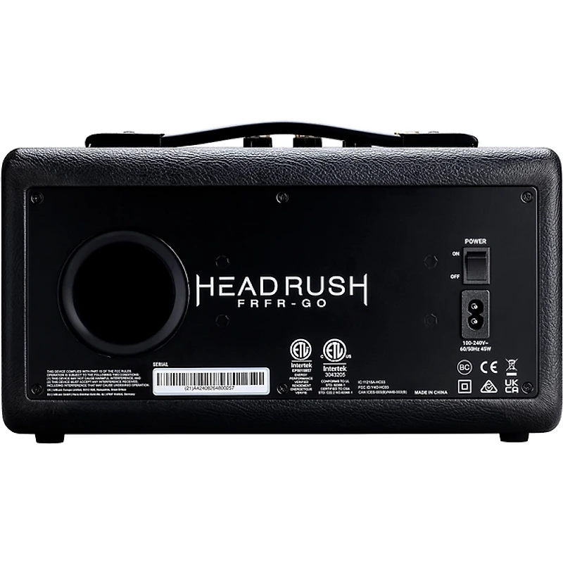 HeadRush FRFR-GO 2x3 30W Powered Speaker Cabinet With Rechargeable Battery and Bluetooth Black