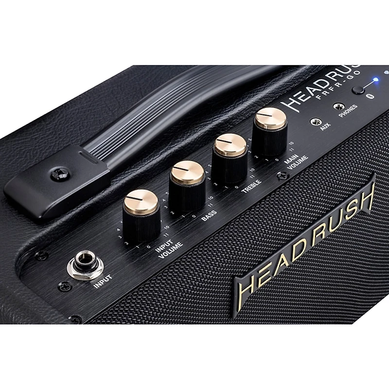 HeadRush FRFR-GO 2x3 30W Powered Speaker Cabinet With Rechargeable Battery and Bluetooth Black