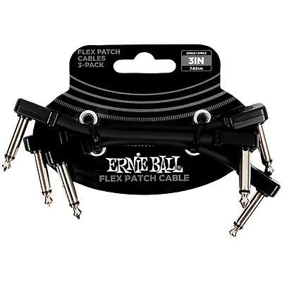 Ernie Ball Flex Patch Cable 3-Pack -