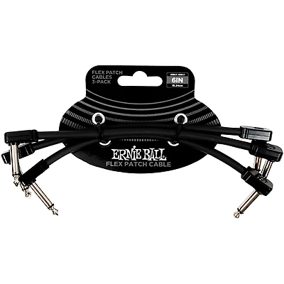 Ernie Ball Flex Patch Cable 3-Pack -