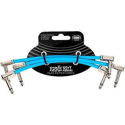 Ernie Ball Flex Patch Cable 3-Pack