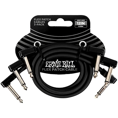 Ernie Ball Flex Patch Cable 3-Pack