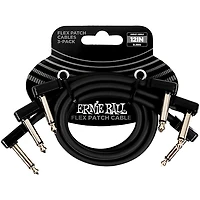 Ernie Ball Flex Patch Cable 3-Pack