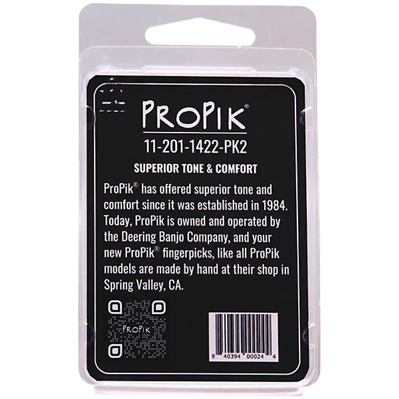 ProPik #2 Nickel Angled EC Split Wrap Finger Pick 2 Pack