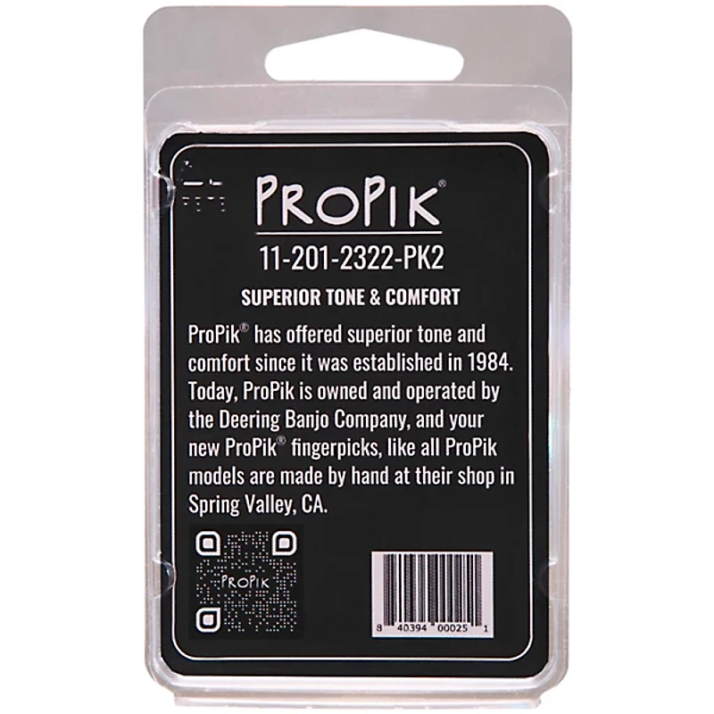 ProPik #2 Brass Straight EC Split Wrap Finger Pick 2 Pack