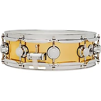 DW Collector's Series Polished Brass Snare Drum 14 x 4 in.