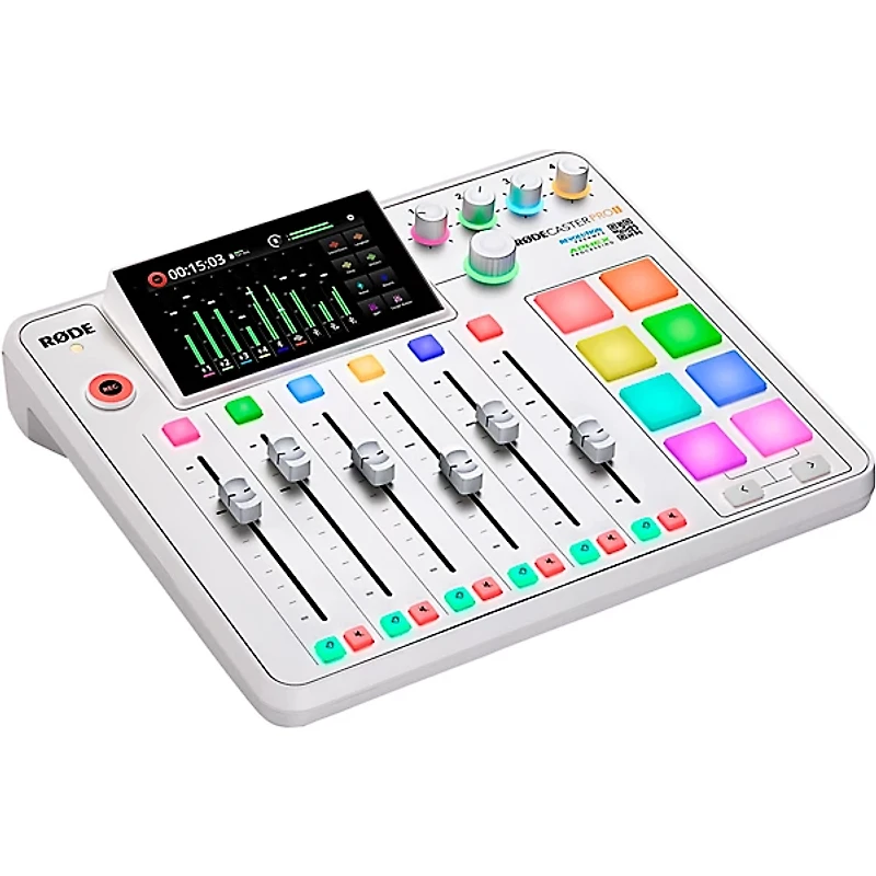 RODE RodeCaster Pro II Podcast Production Console - White