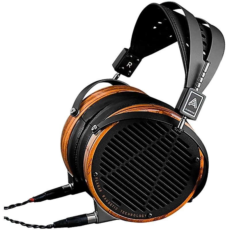 Audeze LCD-3 with Zebrano Wood Rings Leather-Free Black/Brown