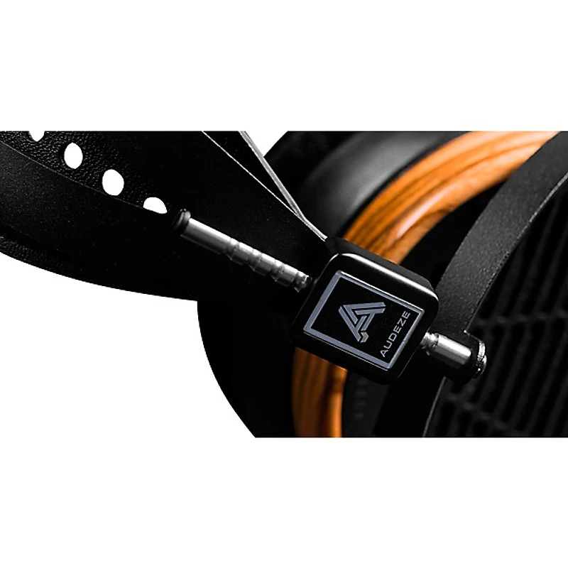 Audeze LCD-3 Leather-Free Headphones With Zebrano Wood Rings - Black/Brown