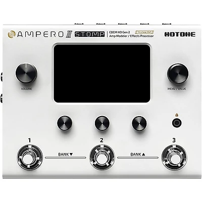 Hotone Audio Ampero II Stomp Amp Modeler & Effects Processor - White