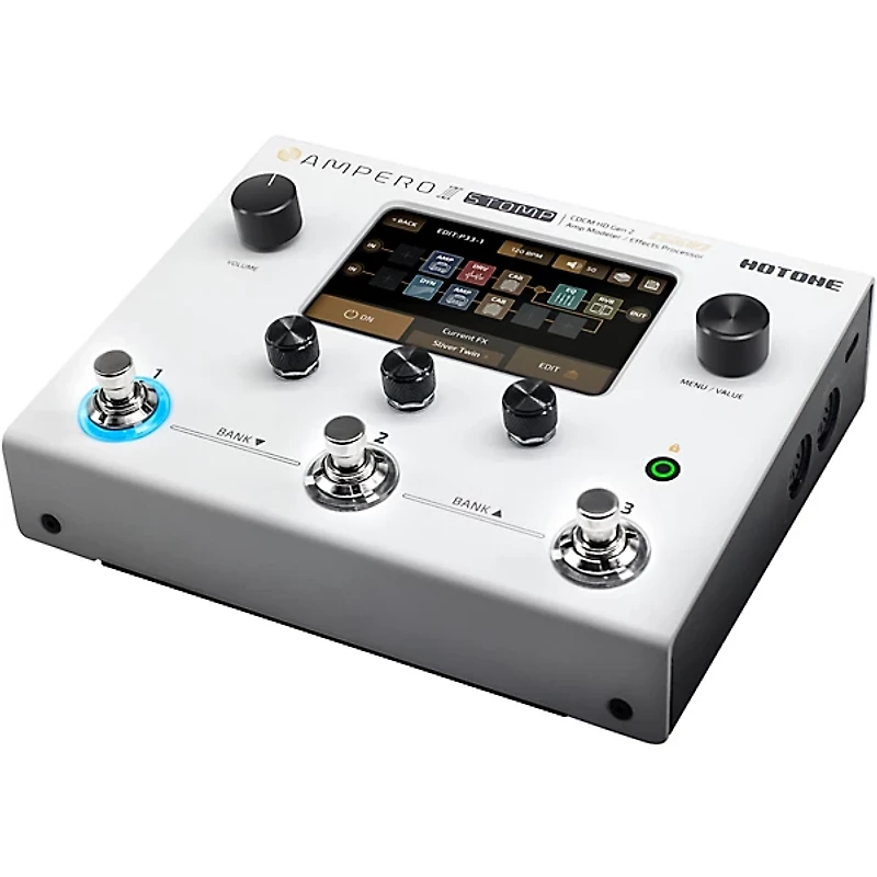 Hotone Audio Ampero II Stomp Amp Modeler & Effects Processor - White