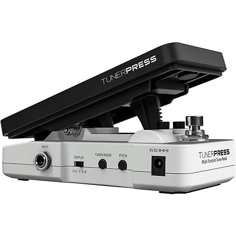 Hotone Effects Tuner Press Tuner/Volume/Expression Pedal - White & Black