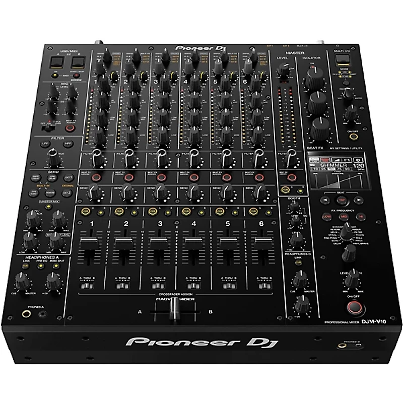 Pioneer DJ DJM-V10 Mixer with Decksaver Cover
