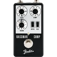Fender Bassman Compressor Effects Pedal Aluminum Black