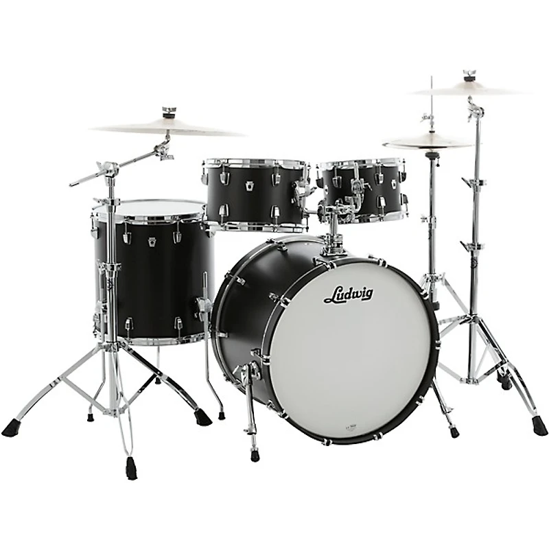 Ludwig Neusonic 4-Piece Studio Shell Pack With 22" Bass Drum Twin Shadow