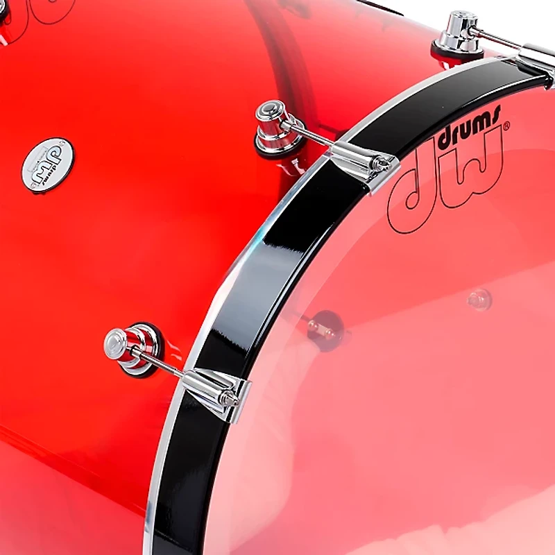 DW Design Series Acrylic 4-Piece Shell Pack Ruby Glass