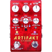 Source Audio Artifakt Lo-fi Elements Delay and Reverb Effects Pedal Red