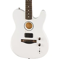 Fender FINNEAS Signature USA Limited-Edition Acoustasonic Telecaster Acoustic-Electric Guitar Arctic White