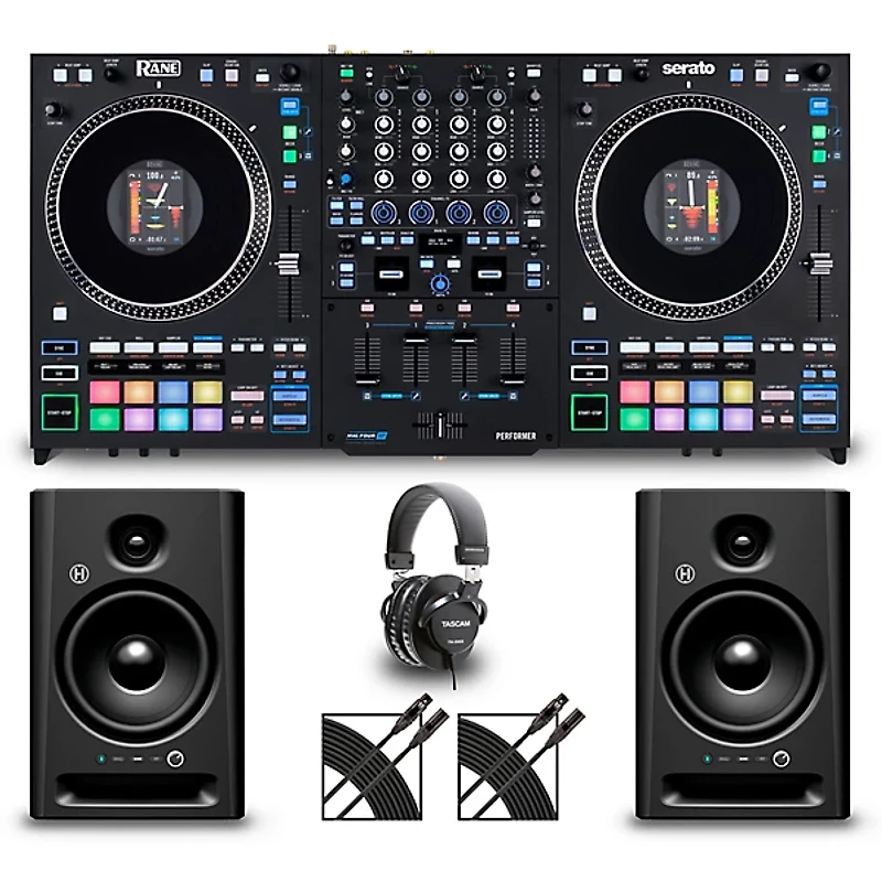RANE PERFORMER Home Scratch Bundle with Studio Monitors and Headphones