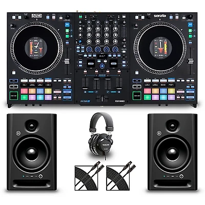 RANE PERFORMER Home Scratch Bundle with Studio Monitors and Headphones