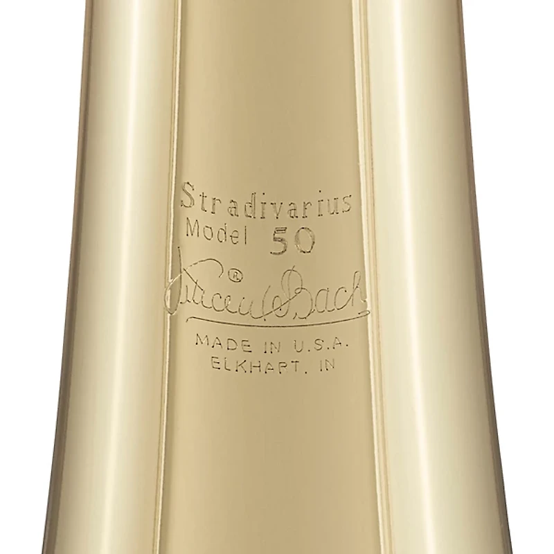 Bach 50BO Stradivarius Series Professional Open Wrap Single Rotor Bass Trombone Lacquer Yellow Brass Bell