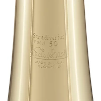 Bach 50BO Stradivarius Series Professional Open Wrap Single Rotor Bass Trombone Lacquer Yellow Brass Bell