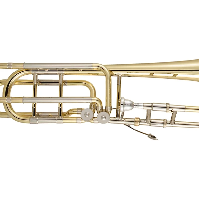 Bach 50B3O Stradivarius Series Professional Open Wrap Double Rotor Bass Trombone Lacquer Yellow Brass Bell
