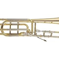 Bach 50B3O Stradivarius Series Professional Open Wrap Double Rotor Bass Trombone Lacquer Yellow Brass Bell