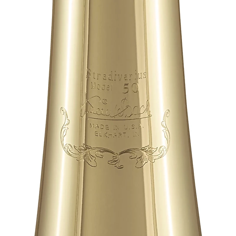 Bach 50AF3 Stradivarius Series Professional Open Wrap Bass Trombone with Double Infinity Valves Lacquer Yellow Brass Bell