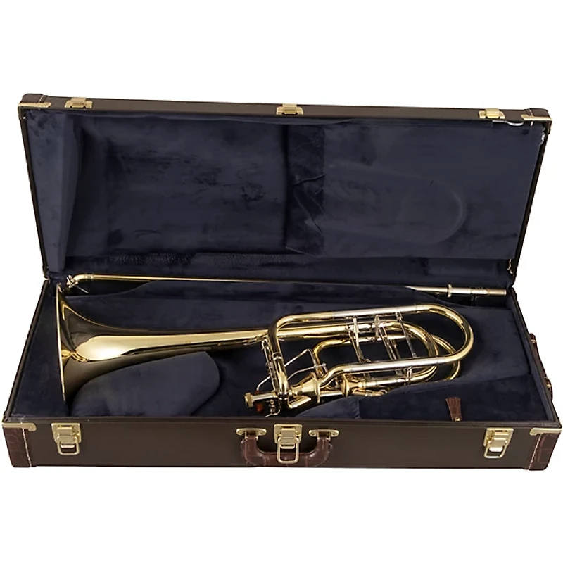 Bach 50AF3 Stradivarius Series Professional Open Wrap Bass Trombone with Double Infinity Valves Lacquer Yellow Brass Bell