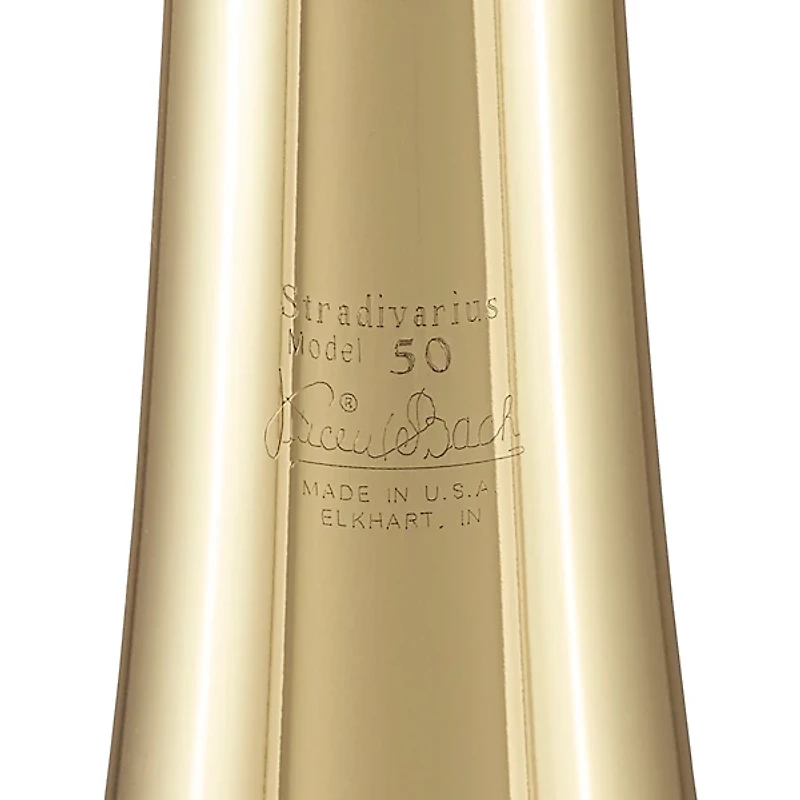 Bach 50A3 Stradivarius Series Professional Open Wrap Bass Trombone with Double Hagmann Valves Lacquer Yellow Brass Bell