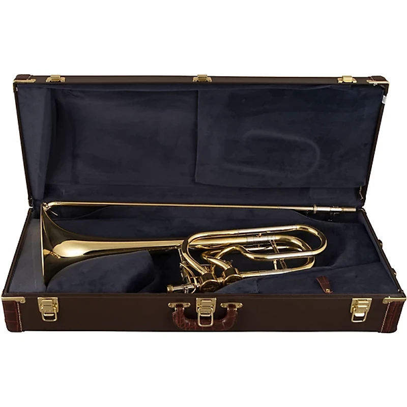 Bach 50A3 Stradivarius Series Professional Open Wrap Bass Trombone with Double Hagmann Valves Lacquer Yellow Brass Bell