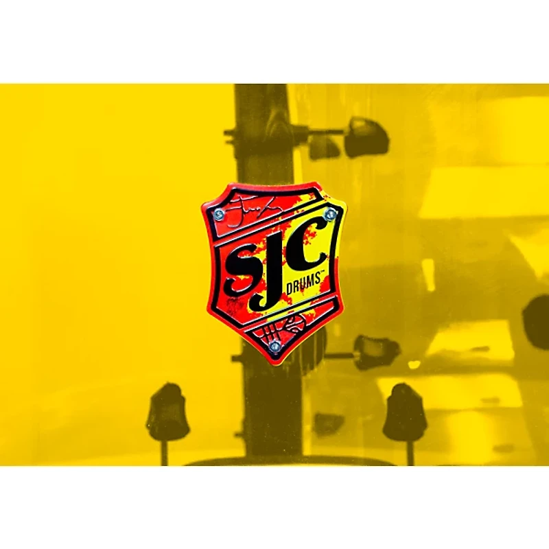 SJC Drums Josh Dun Torch 3-Piece Shell Pack Yellow Acrylic