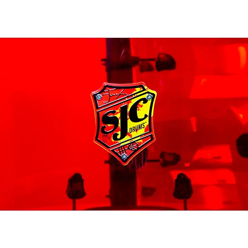 SJC Drums Josh Dun Torch 3-Piece Shell Pack Red Acrylic