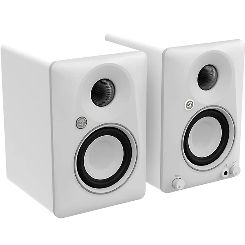 Mackie CR3.5BT-LTD-WHT 3.5" Limited-Edition White Powered Studio Monitors With Tone Control and Bluetooth (Pair)
