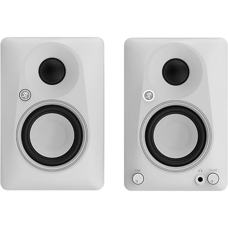 Mackie CR3.5BT-LTD-WHT 3.5" Limited-Edition White Powered Studio Monitors With Tone Control and Bluetooth (Pair)