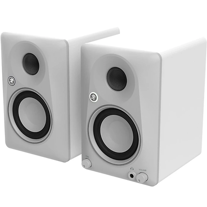 Mackie CR3.5BT-LTD-WHT 3.5" Limited-Edition White Powered Studio Monitors With Tone Control and Bluetooth (Pair)