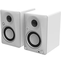 Mackie CR3.5BT-LTD-WHT 3.5" Limited-Edition White Powered Studio Monitors With Tone Control and Bluetooth (Pair)